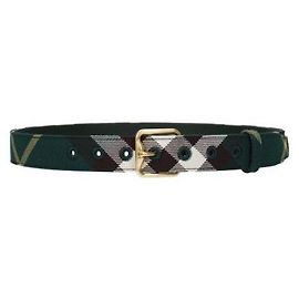 Burberry Ceinture à boucle Check Noir