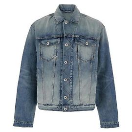 Kenzo Pop Embroidered Trucker Jacket Blue