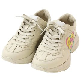Gucci Baskets Heart GG Laiton Taille Multicolore