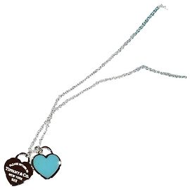 Tiffany & Co Return to Tiffany Doppelherz-Anhänger Silber