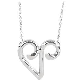 Tiffany & Co Collar de plata en forma de corazón Plata