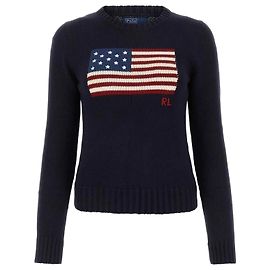 Ralph Lauren Malha Estrelas e Listras Preto
