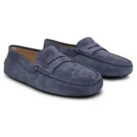 Tod's Scarpe da guida in suede Gomino Blu