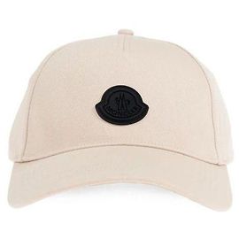 Moncler Logo Patch Baseball Cap White