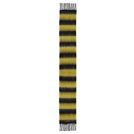 Marni Écharpe en mohair rayée Doré