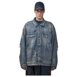 Balenciaga Graffiti Denim Jacket Multiple colors