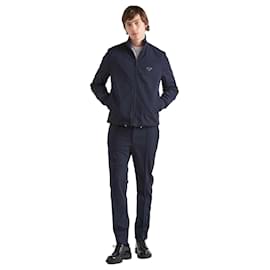 Prada Technical Fabric Zip Jacket Black