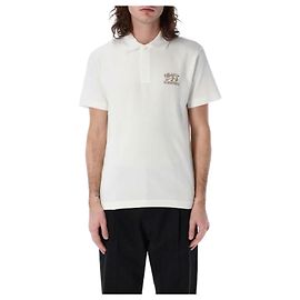 Burberry Polo-Shirt mit Logo Kurzarm Silber