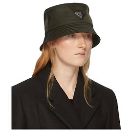 Prada Sombrero bucket de Re-Nylon con logo triangular Multicolor