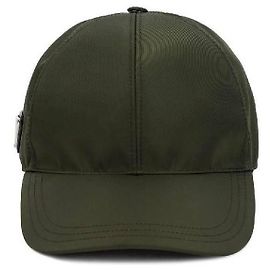 Prada Triangle Logo Baseball Cap Black