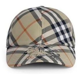 Burberry Boné de beisebol xadrez Multicor