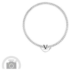 Louis Vuitton Collana Spike LV per uomini Argento