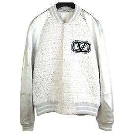 Valentino Giacca Varsity in Tweed Signature Multicolore