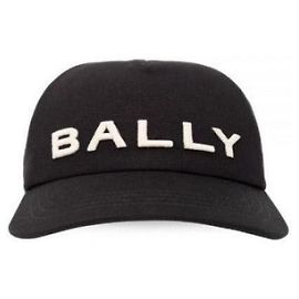 Bally Logo Embroidery Cap Black