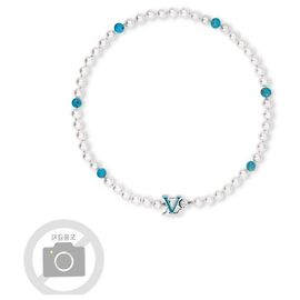 Louis Vuitton Turquoise Rodeo Necklace for Men Silvery