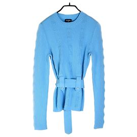 Chanel Kaschmirstrickgürtel Blau