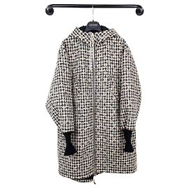 Louis Vuitton Chaqueta con capucha de tweed con monograma Multicolor