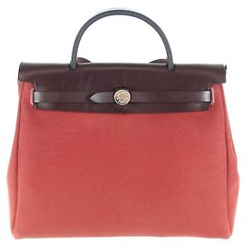 Hermès Sac à main Herbag Sac à épaule Ensemble Twilly Rouge