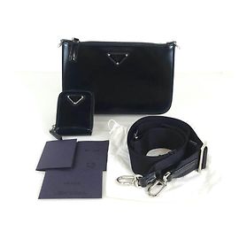 Prada Bolsa de ombro escovada Multicor