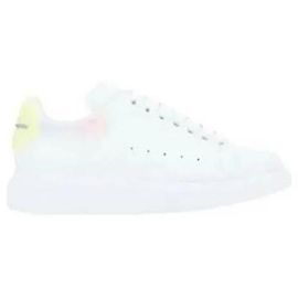 Alexander Mcqueen Velcro-Leder-Sneaker WICYI Silber