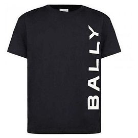 Bally Logo Printed Short Sleeve T-Shirt Black