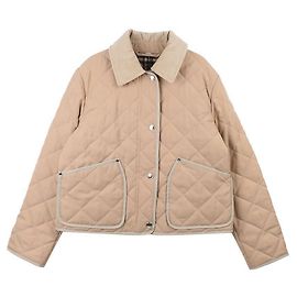 Burberry Crop Quilted Temperature Control Half Jacket Orange