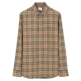 Burberry Camisa de algodón a cuadros Multicolor