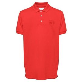 Bally Logo Embroidered Polo Short Sleeve T-Shirt Red