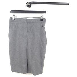 Balmain Wool Short Pants Brown