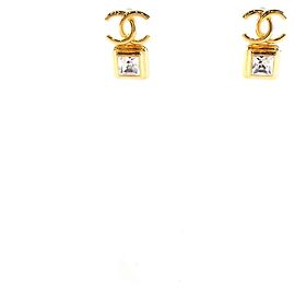 Chanel Orecchini CC Crystal D'oro