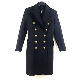Balmain Cappotto a doppio petto Nero
