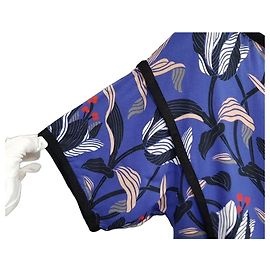 Vestido Escada de manga corta Multicolor