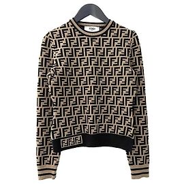 Fendi Strickware mit kurzen Ärmeln Braun