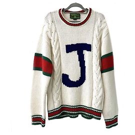 Gucci Logo Knit White