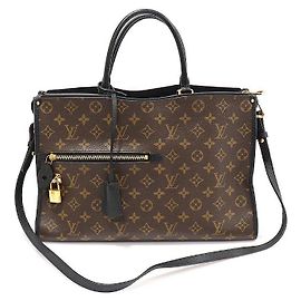 Louis Vuitton Black Monogram Canvas Papillon MM Brown