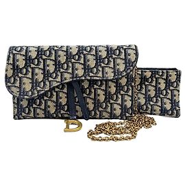 Dior Oblique Saddle WOC Wallet Mini Chain Crossbody Bag Multiple colors
