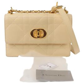 Dior Borsa a spalla mini Miss Caro Giallo