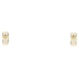 Tory Burch HUGGIE Ohrringe Weiß