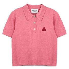 Isabel Marant Polo en maille avec logo Rouge