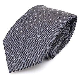 Louis Vuitton Monogram Classic Tie Men's Silk Tie Blue