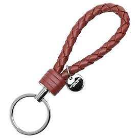 Bottega Veneta Intrecciato Schlüsselanhänger Rot