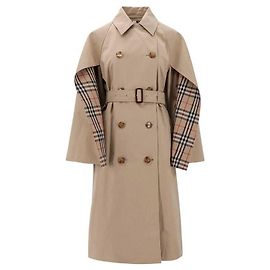 Burberry Abrigo Trench de Gabardina de Algodón Naranja