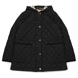 Burberry Gesteppte Nylon-Parka Schwarz