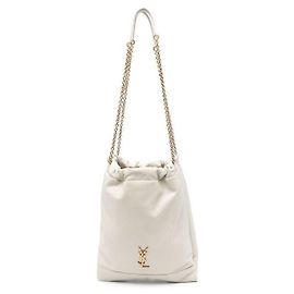 Saint Laurent Bolsa de pele de cordeiro Branco