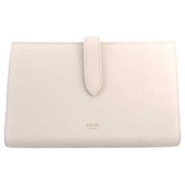 Céline Ne Strap Medium Wallet White
