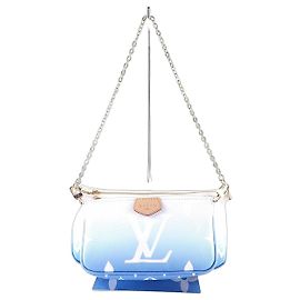 Louis Vuitton Monogram Multi Pochette Accessoires Shoulder Bag Crossbody Blue