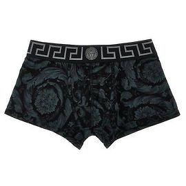Versace Baroque Trunk Black Cotton Black
