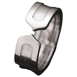 Cartier Double Ring White Gold Size White