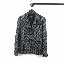 Louis Vuitton Tweed Monogram Blazerjacke Schwarz