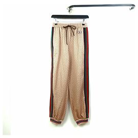 Gucci Pantalones de chándal de malla entrelazada Naranja